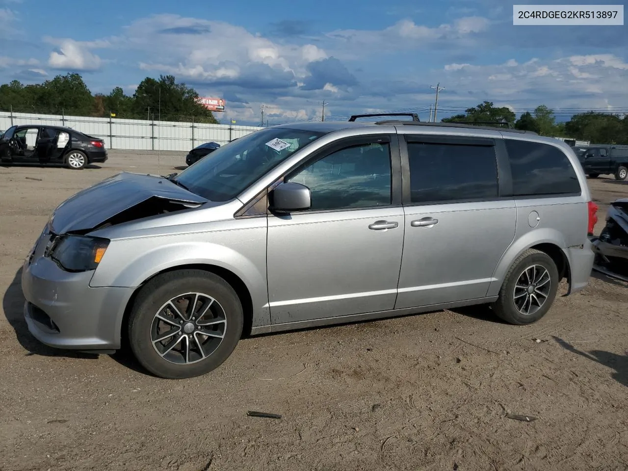 2019 Dodge Grand Caravan Gt VIN: 2C4RDGEG2KR513897 Lot: 71968774