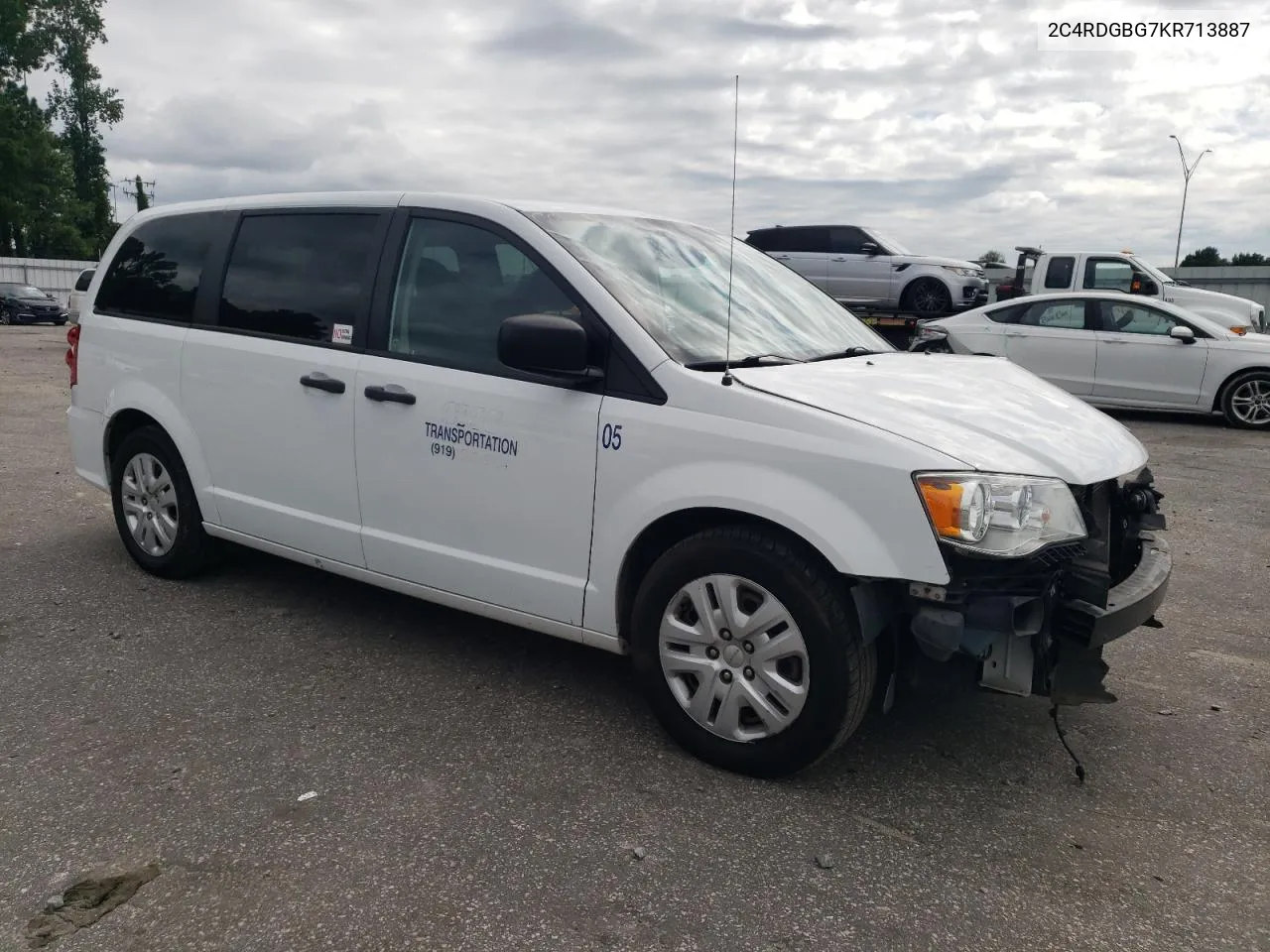 2019 Dodge Grand Caravan Se VIN: 2C4RDGBG7KR713887 Lot: 72214354