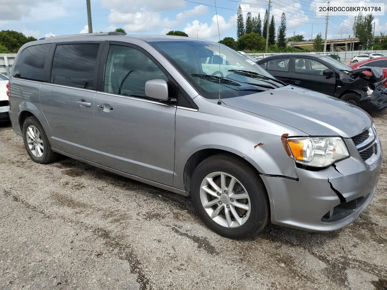 2019 Dodge Grand Caravan Sxt VIN: 2C4RDGCG8KR761784 Lot: 72326114