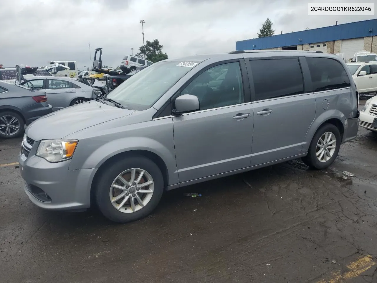 2019 Dodge Grand Caravan Sxt VIN: 2C4RDGCG1KR622046 Lot: 72403094