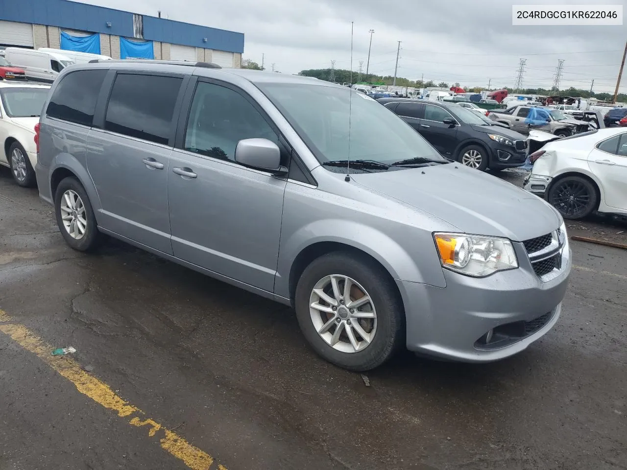 2019 Dodge Grand Caravan Sxt VIN: 2C4RDGCG1KR622046 Lot: 72403094