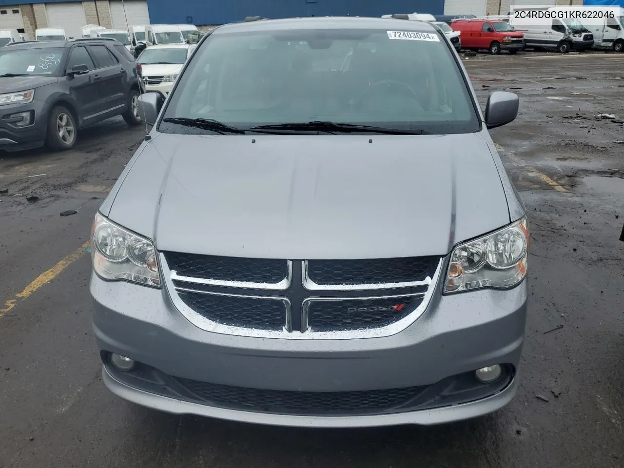 2019 Dodge Grand Caravan Sxt VIN: 2C4RDGCG1KR622046 Lot: 72403094