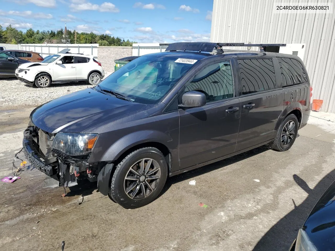 2019 Dodge Grand Caravan Gt VIN: 2C4RDGEG6KR630821 Lot: 72403944