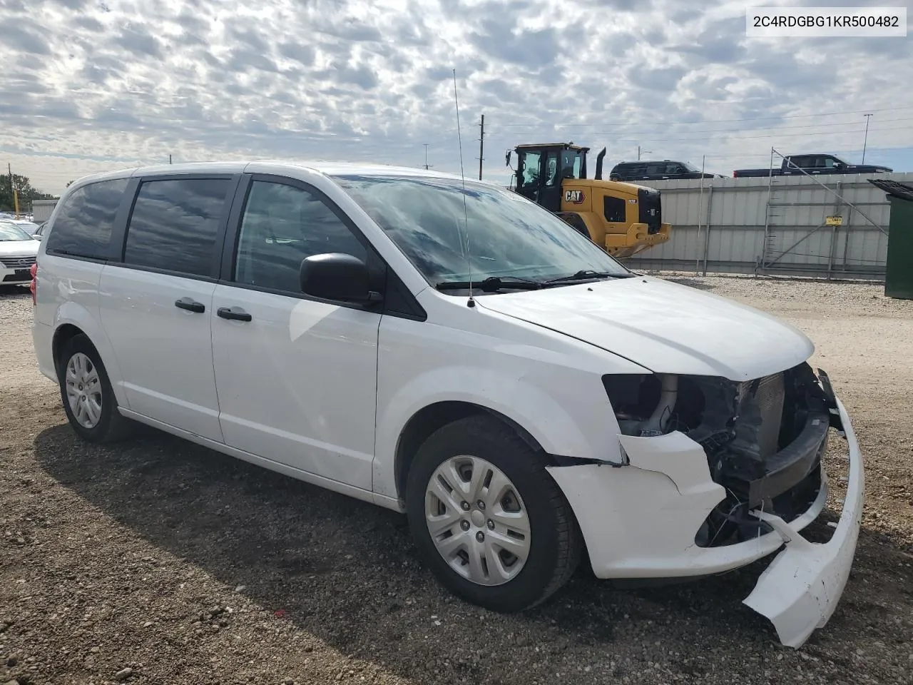 2C4RDGBG1KR500482 2019 Dodge Grand Caravan Se