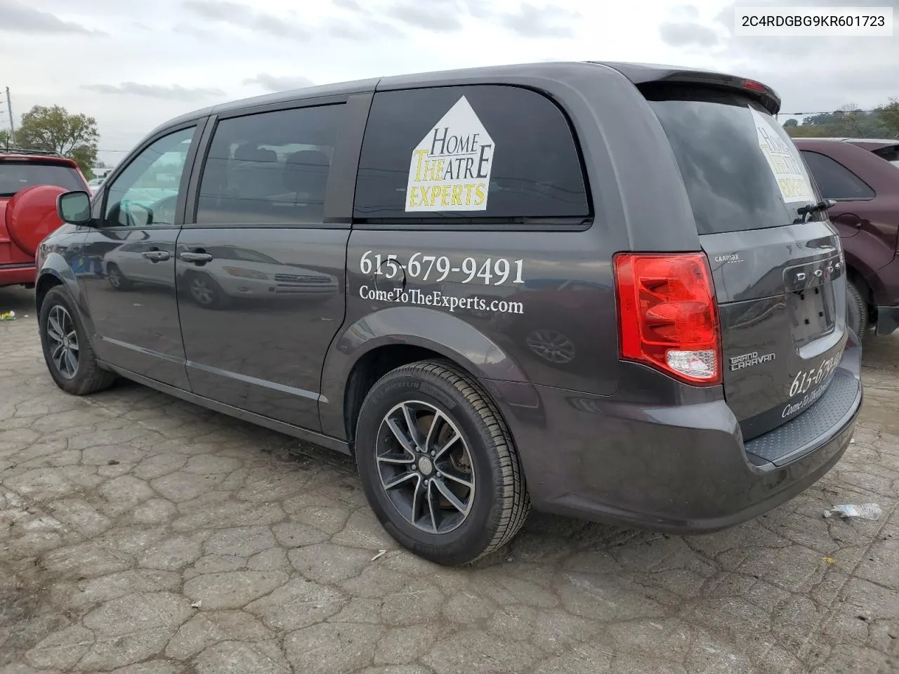 2019 Dodge Grand Caravan Se VIN: 2C4RDGBG9KR601723 Lot: 72443284