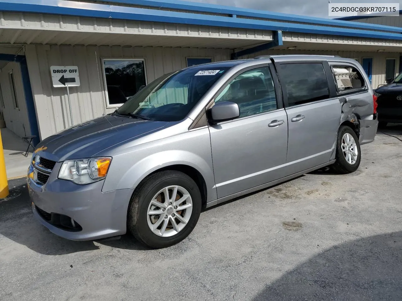 2019 Dodge Grand Caravan Sxt VIN: 2C4RDGCG3KR707115 Lot: 72571404