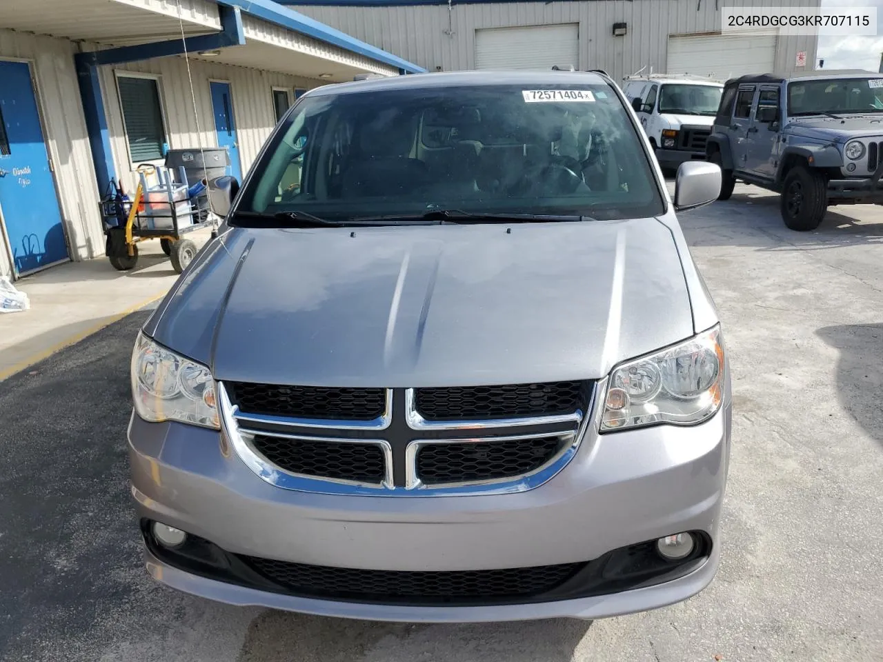 2019 Dodge Grand Caravan Sxt VIN: 2C4RDGCG3KR707115 Lot: 72571404