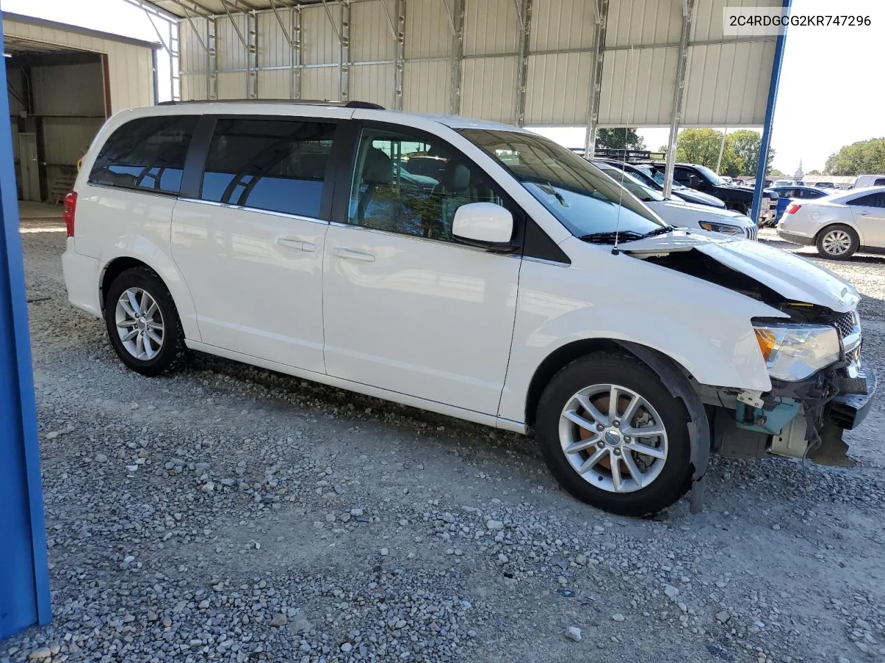 2019 Dodge Grand Caravan Sxt VIN: 2C4RDGCG2KR747296 Lot: 72580084