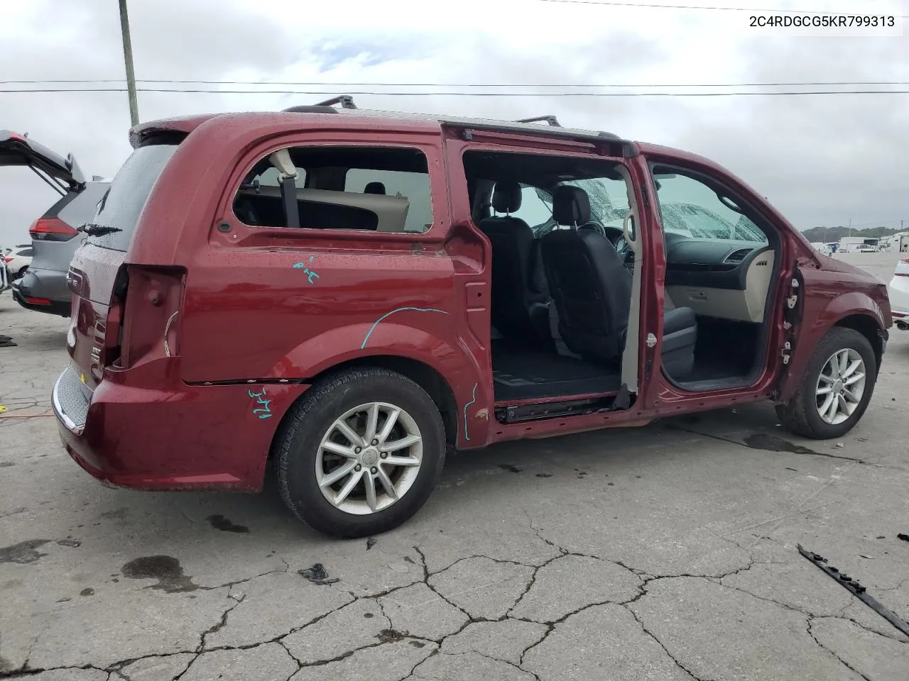 2C4RDGCG5KR799313 2019 Dodge Grand Caravan Sxt