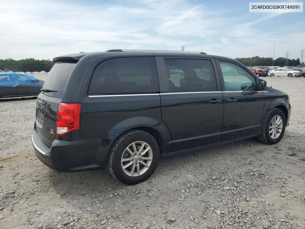 2C4RDGCG3KR749591 2019 Dodge Grand Caravan Sxt