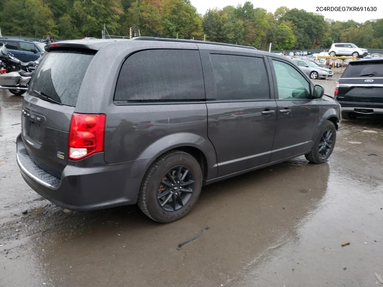 2019 Dodge Grand Caravan Gt VIN: 2C4RDGEG7KR691630 Lot: 72747124