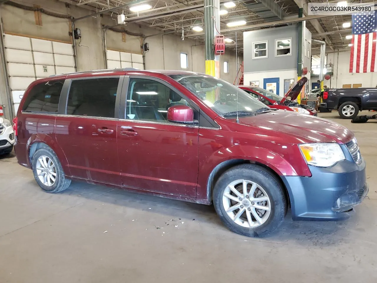 2C4RDGCG3KR543980 2019 Dodge Grand Caravan Sxt