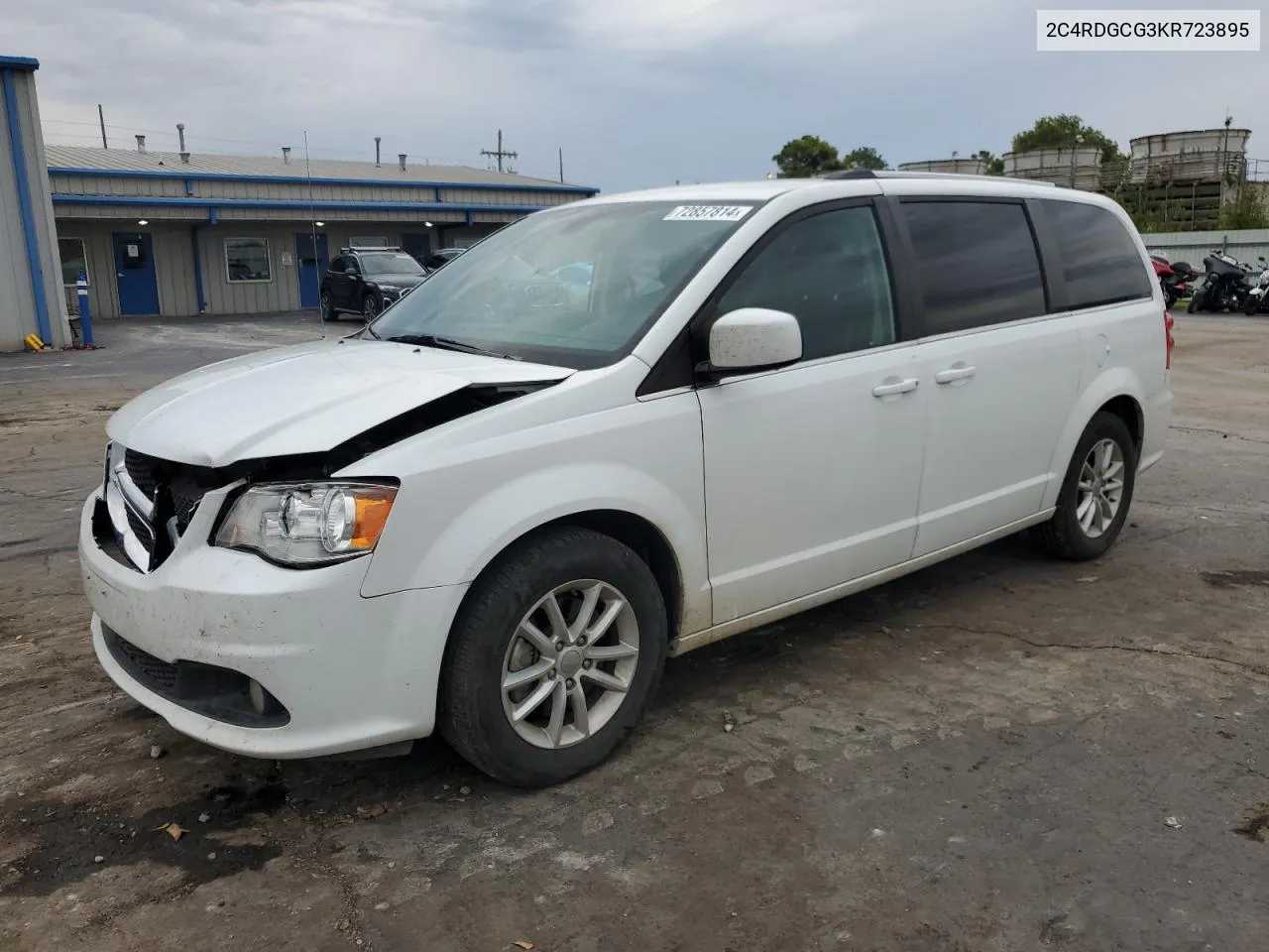 2019 Dodge Grand Caravan Sxt VIN: 2C4RDGCG3KR723895 Lot: 72857814