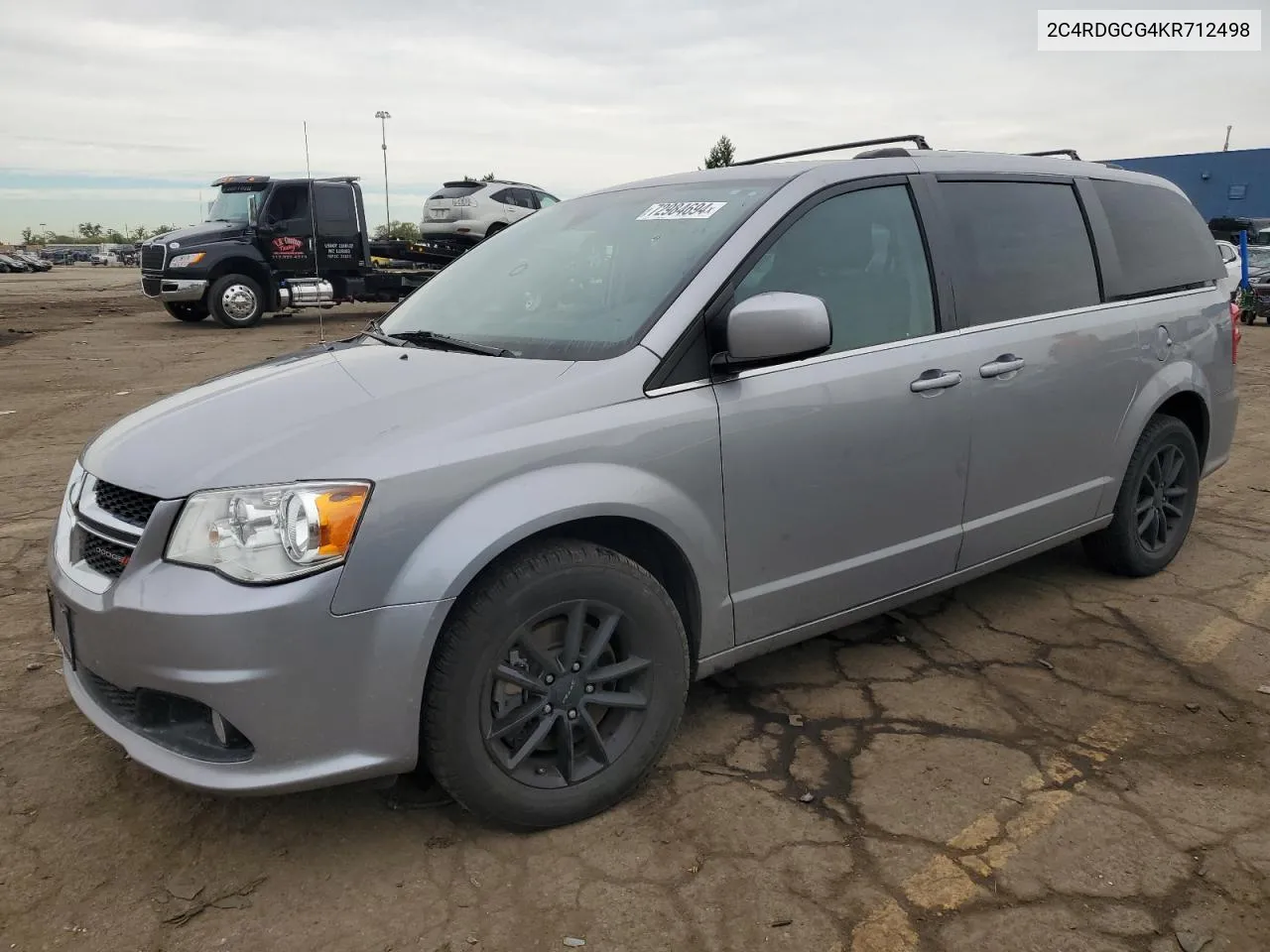 2019 Dodge Grand Caravan Sxt VIN: 2C4RDGCG4KR712498 Lot: 72984694