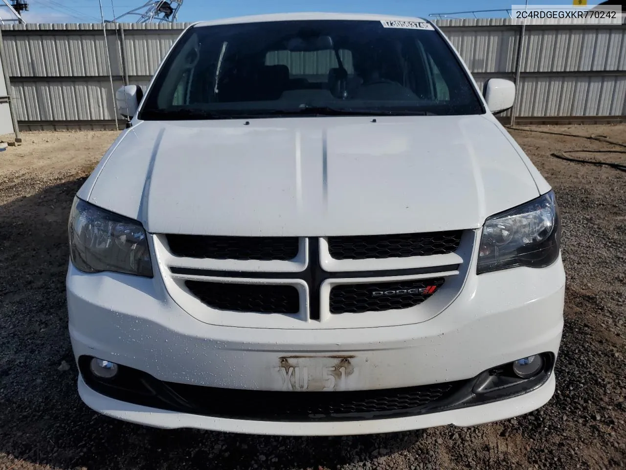 2019 Dodge Grand Caravan Gt VIN: 2C4RDGEGXKR770242 Lot: 73056374