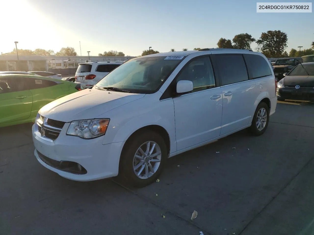 2019 Dodge Grand Caravan Sxt VIN: 2C4RDGCG1KR750822 Lot: 73220804