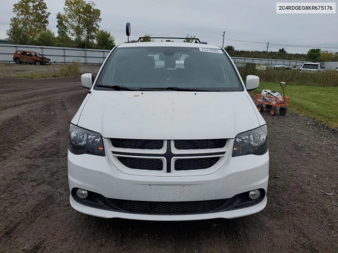 2019 Dodge Grand Caravan Gt VIN: 2C4RDGEG8KR675176 Lot: 73319984