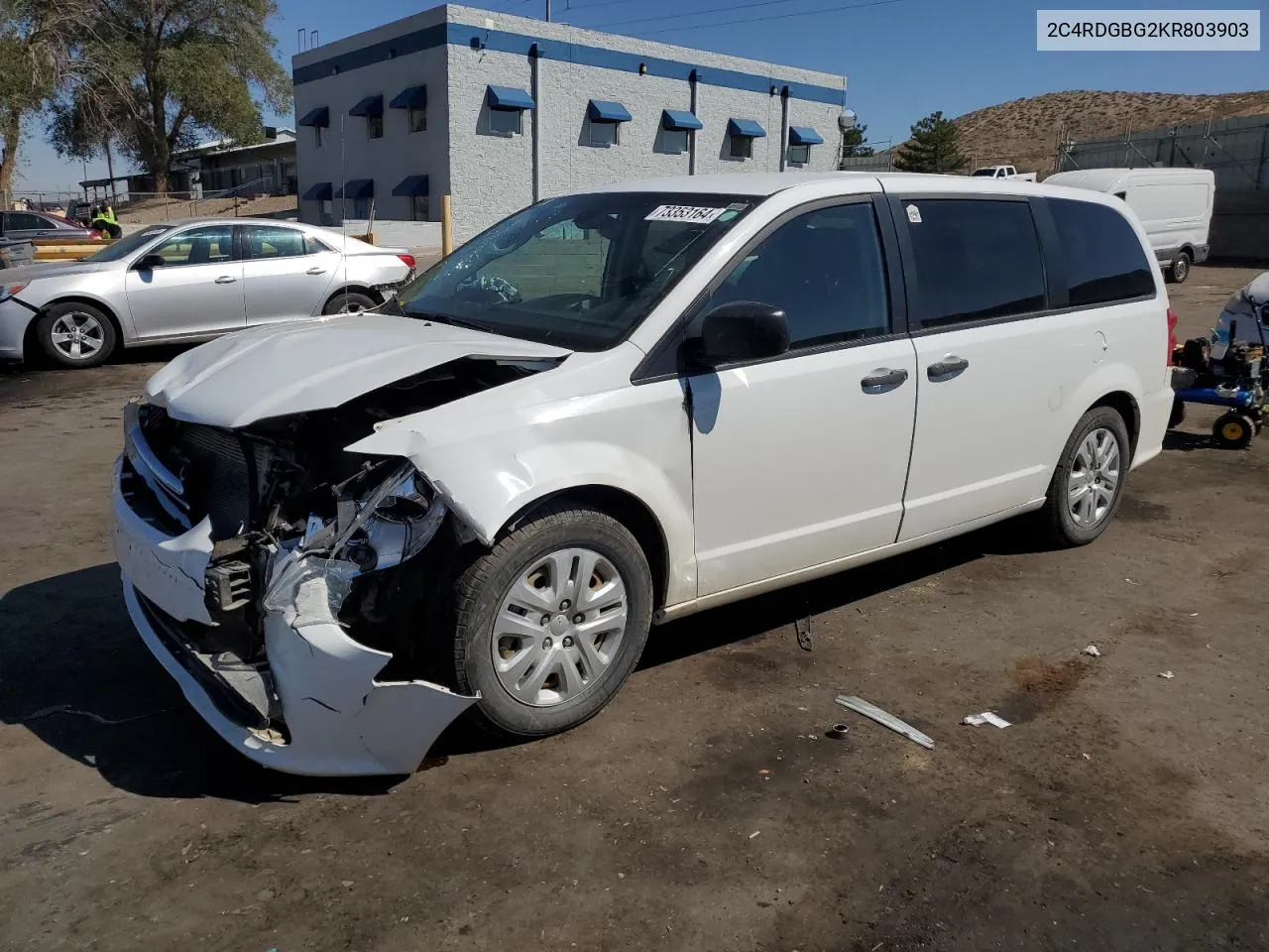 2019 Dodge Grand Caravan Se VIN: 2C4RDGBG2KR803903 Lot: 73353164