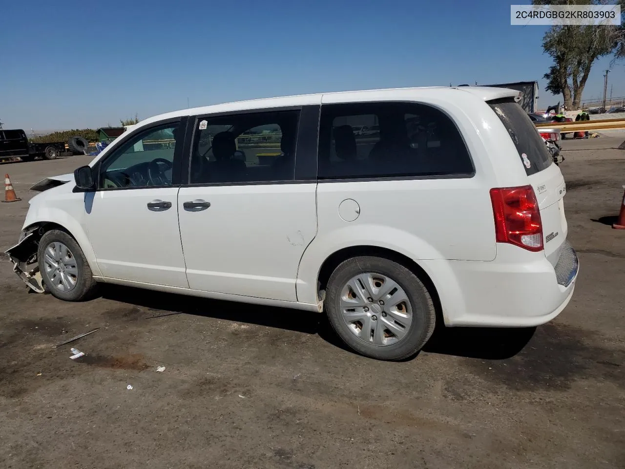 2C4RDGBG2KR803903 2019 Dodge Grand Caravan Se