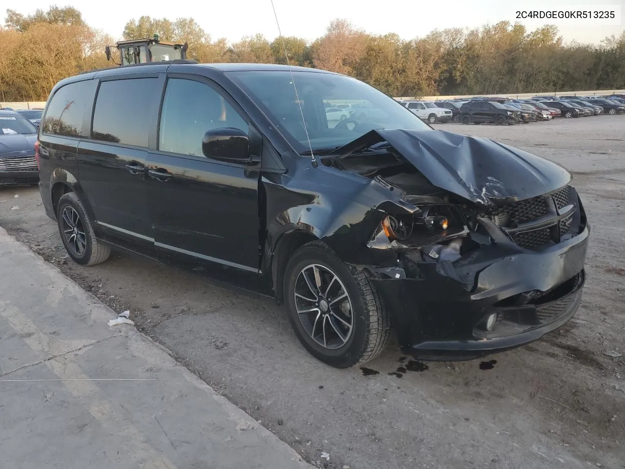 2019 Dodge Grand Caravan Gt VIN: 2C4RDGEG0KR513235 Lot: 73372404