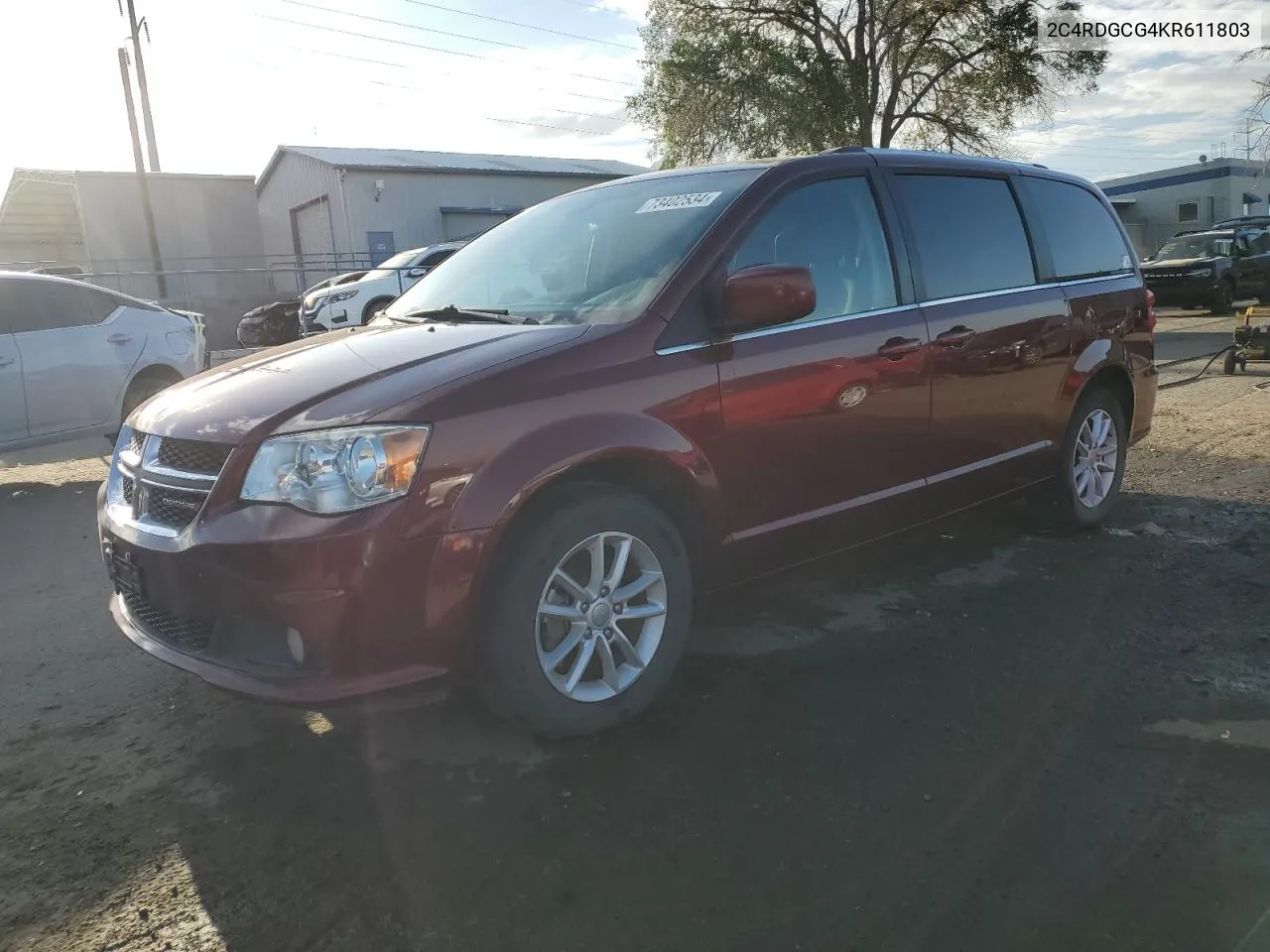 2019 Dodge Grand Caravan Sxt VIN: 2C4RDGCG4KR611803 Lot: 73402534