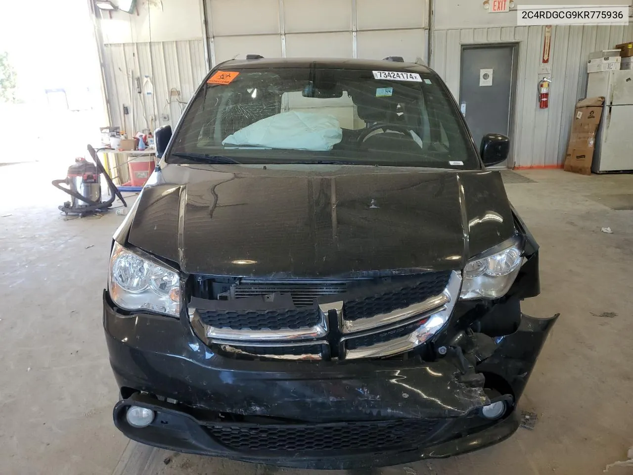 2019 Dodge Grand Caravan Sxt VIN: 2C4RDGCG9KR775936 Lot: 73424174