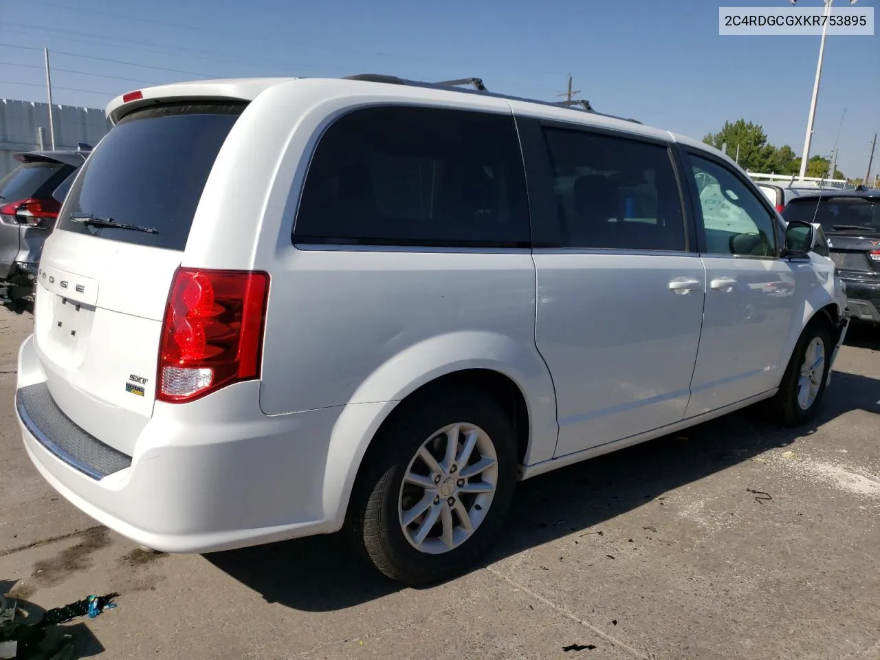 2019 Dodge Grand Caravan Sxt VIN: 2C4RDGCGXKR753895 Lot: 73493034