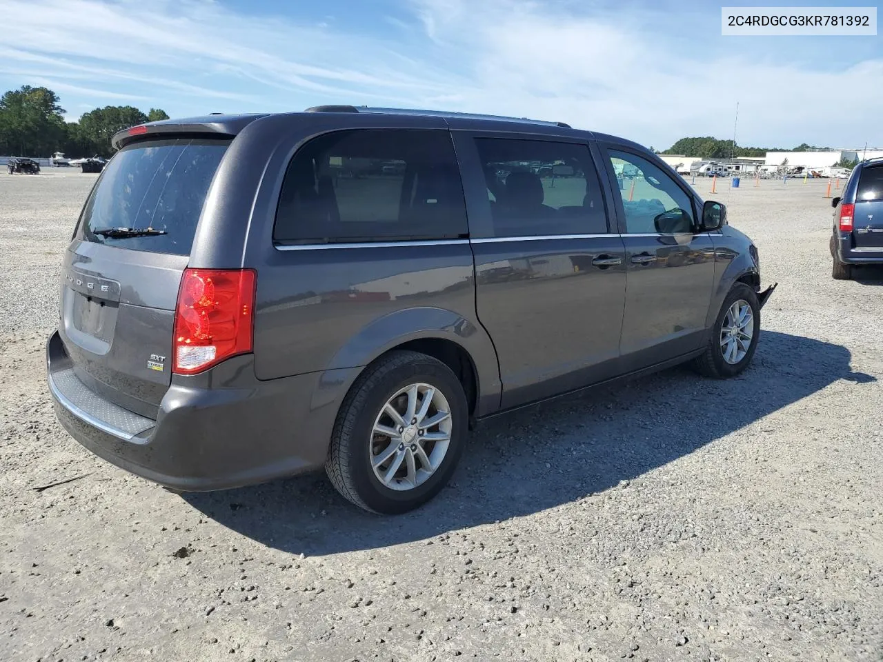 2019 Dodge Grand Caravan Sxt VIN: 2C4RDGCG3KR781392 Lot: 73579054