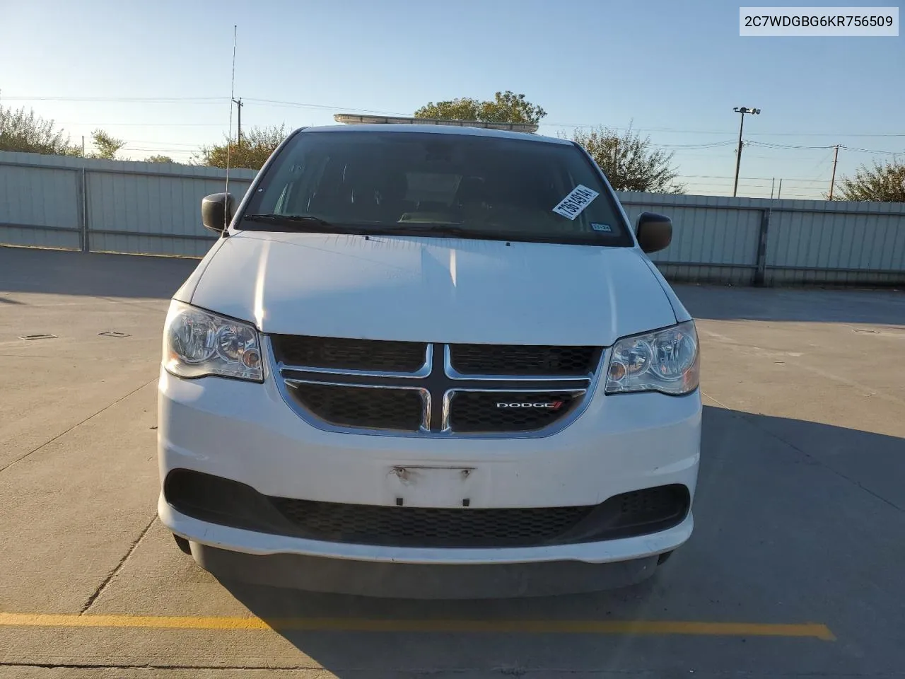 2C7WDGBG6KR756509 2019 Dodge Grand Caravan Se