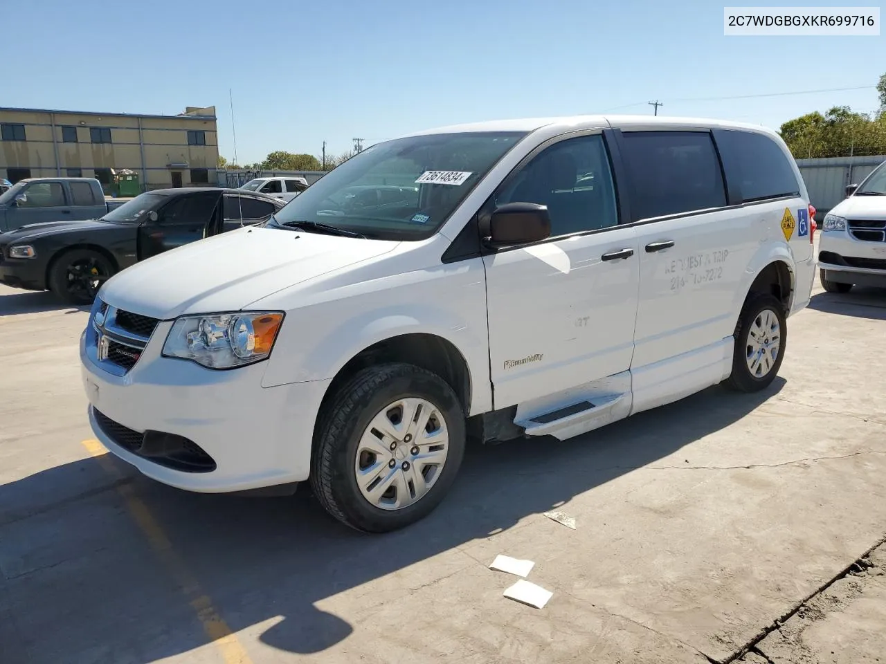 2019 Dodge Grand Caravan Se VIN: 2C7WDGBGXKR699716 Lot: 73614834