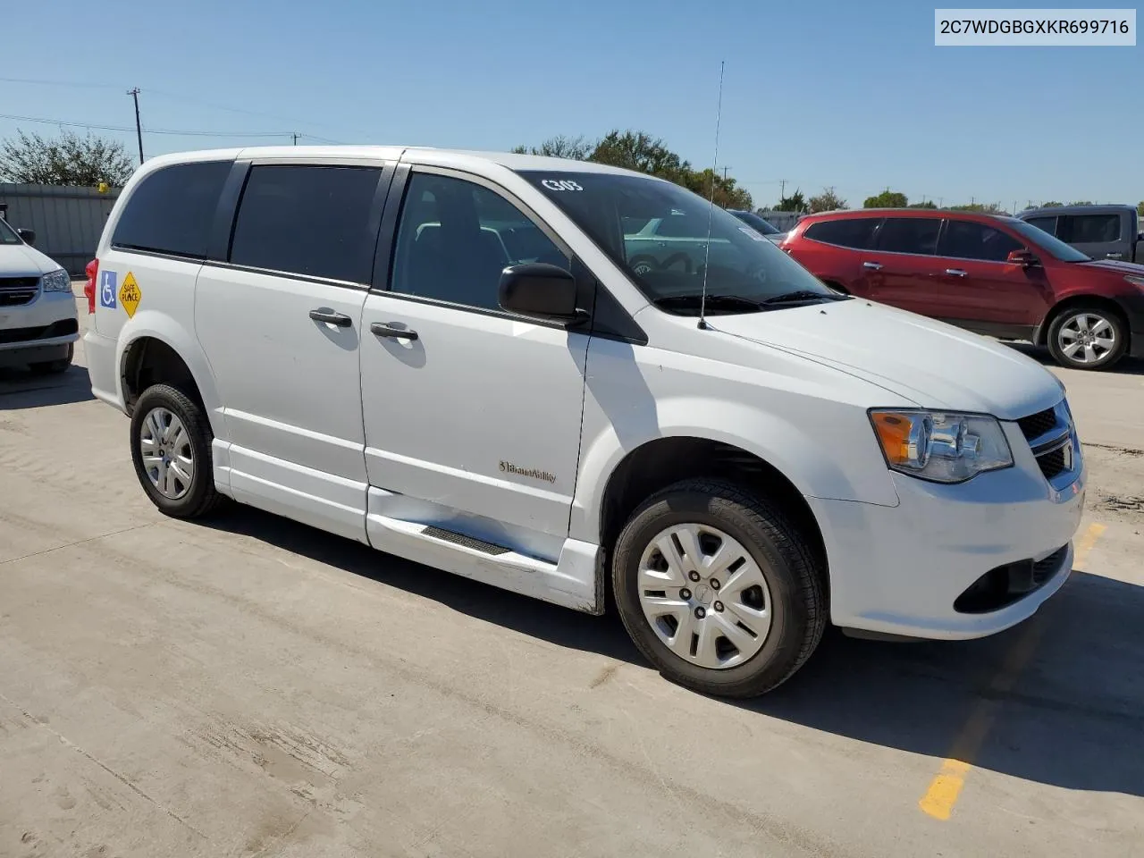 2019 Dodge Grand Caravan Se VIN: 2C7WDGBGXKR699716 Lot: 73614834