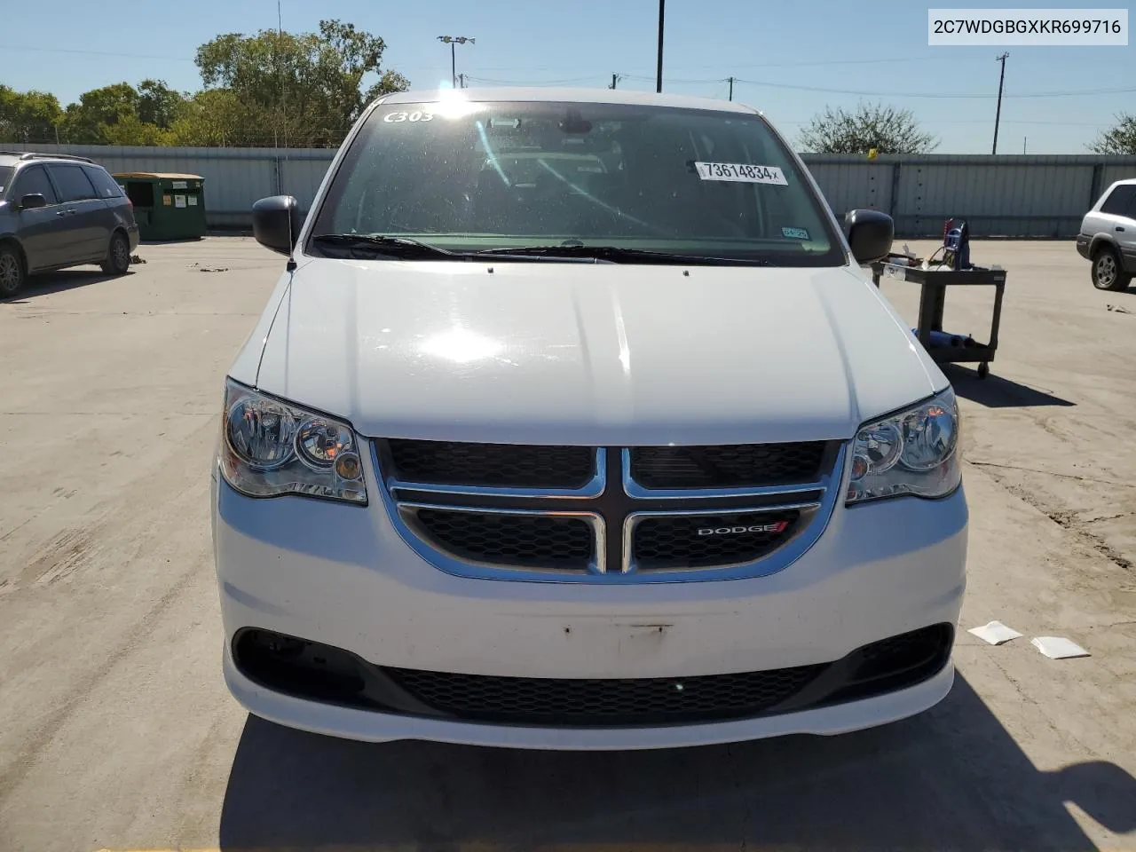 2019 Dodge Grand Caravan Se VIN: 2C7WDGBGXKR699716 Lot: 73614834