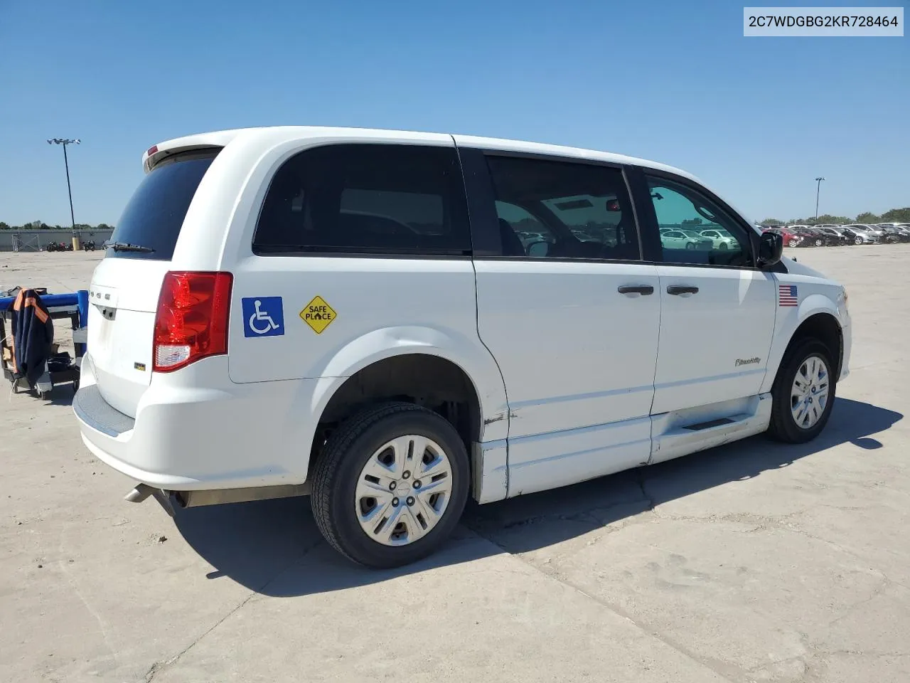 2C7WDGBG2KR728464 2019 Dodge Grand Caravan Se