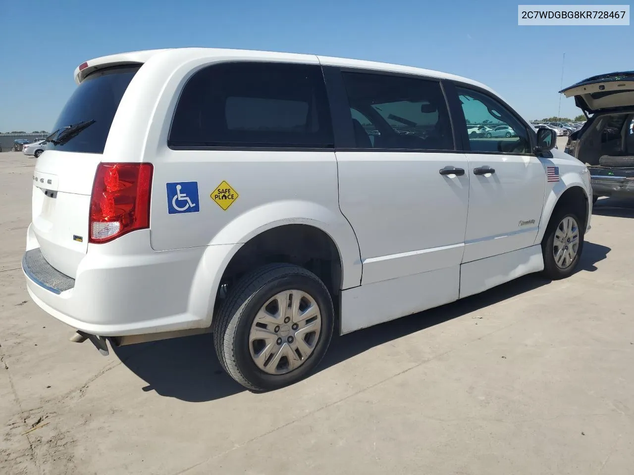 2C7WDGBG8KR728467 2019 Dodge Grand Caravan Se