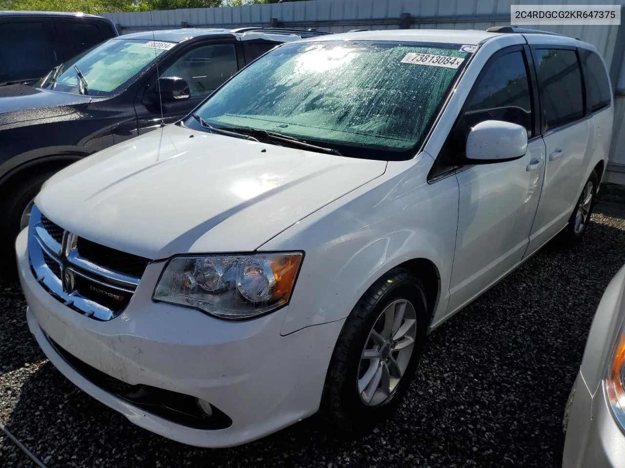 2019 Dodge Grand Caravan Sxt VIN: 2C4RDGCG2KR647375 Lot: 73813084