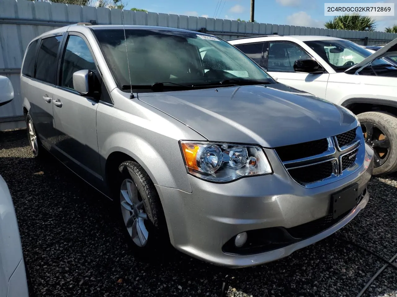 2019 Dodge Grand Caravan Sxt VIN: 2C4RDGCG2KR712869 Lot: 73821804