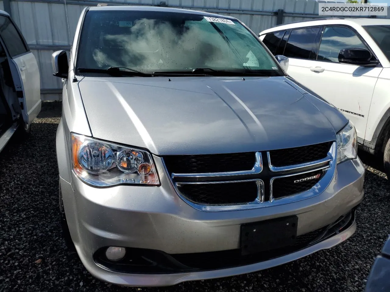 2019 Dodge Grand Caravan Sxt VIN: 2C4RDGCG2KR712869 Lot: 73821804