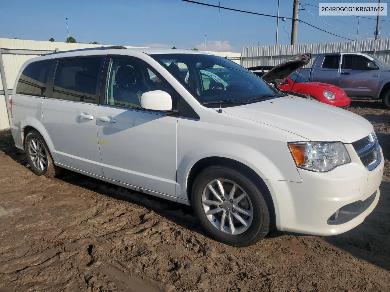 2019 Dodge Grand Caravan Sxt VIN: 2C4RDGCG1KR633662 Lot: 73874084