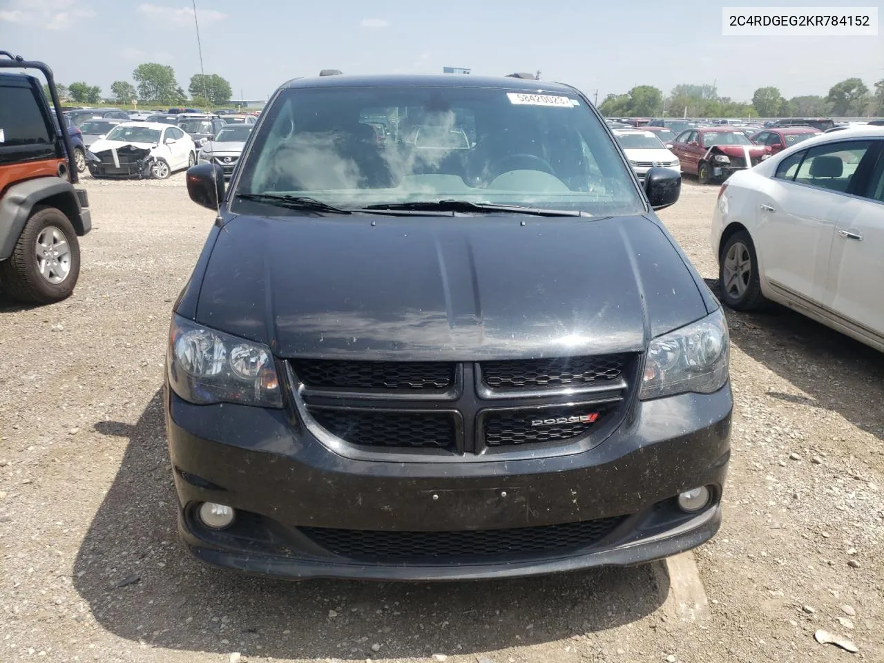 2019 Dodge Grand Caravan Gt VIN: 2C4RDGEG2KR784152 Lot: 74221384