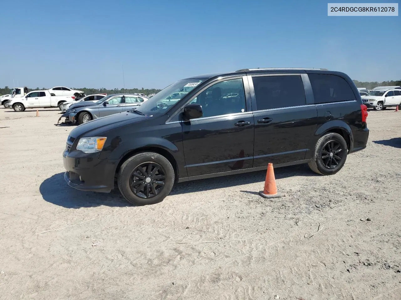 2019 Dodge Grand Caravan Sxt VIN: 2C4RDGCG8KR612078 Lot: 74589434