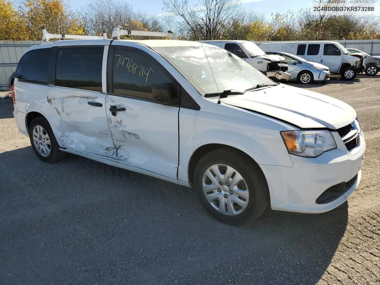 2C4RDGBG7KR573288 2019 Dodge Grand Caravan Se