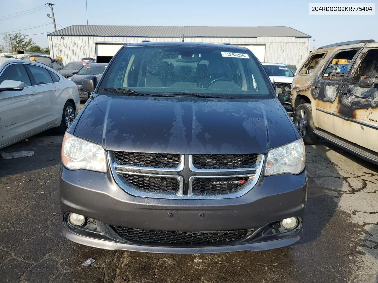 2019 Dodge Grand Caravan Sxt VIN: 2C4RDGCG9KR775404 Lot: 75283034