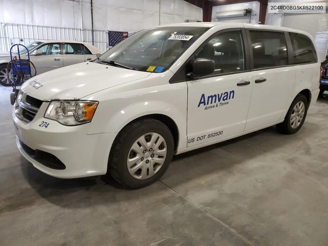 2C4RDGBG5KR522100 2019 Dodge Grand Caravan Se