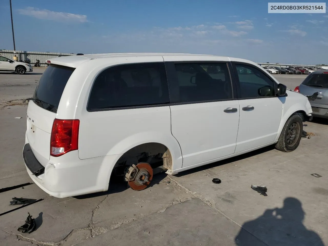 2019 Dodge Grand Caravan Se VIN: 2C4RDGBG3KR521544 Lot: 75299584