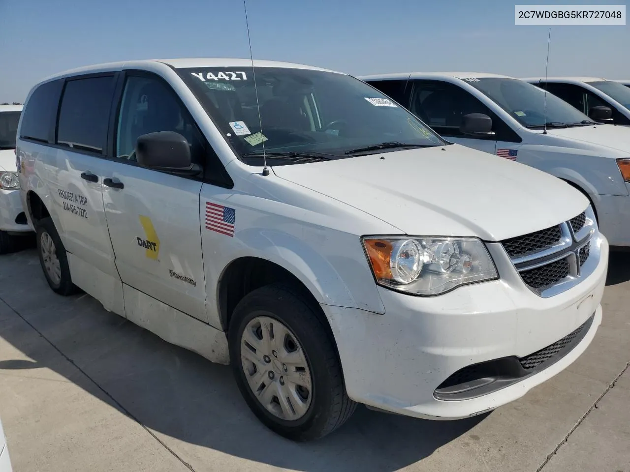 2019 Dodge Grand Caravan Se VIN: 2C7WDGBG5KR727048 Lot: 75360464