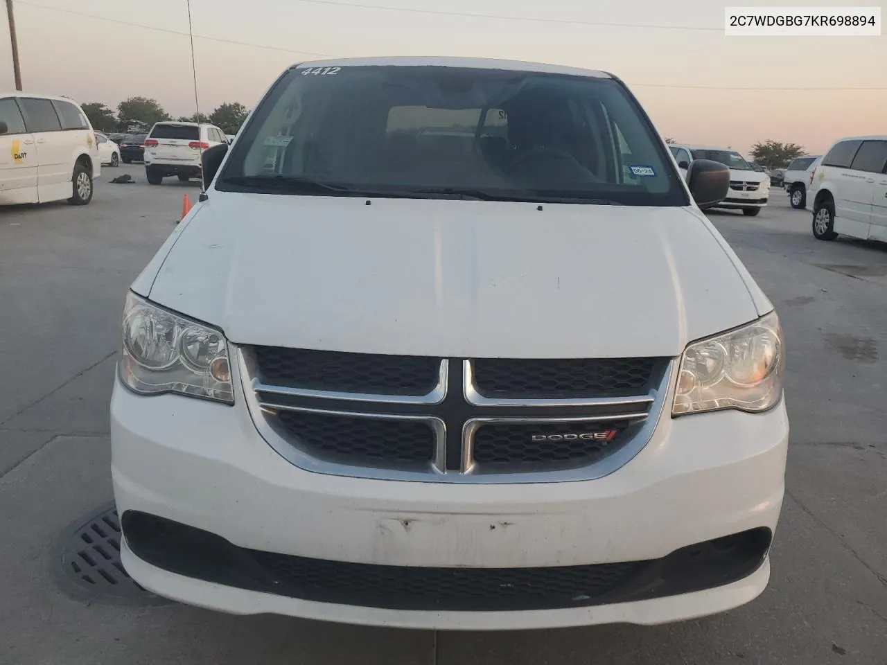 2019 Dodge Grand Caravan Se VIN: 2C7WDGBG7KR698894 Lot: 75361734