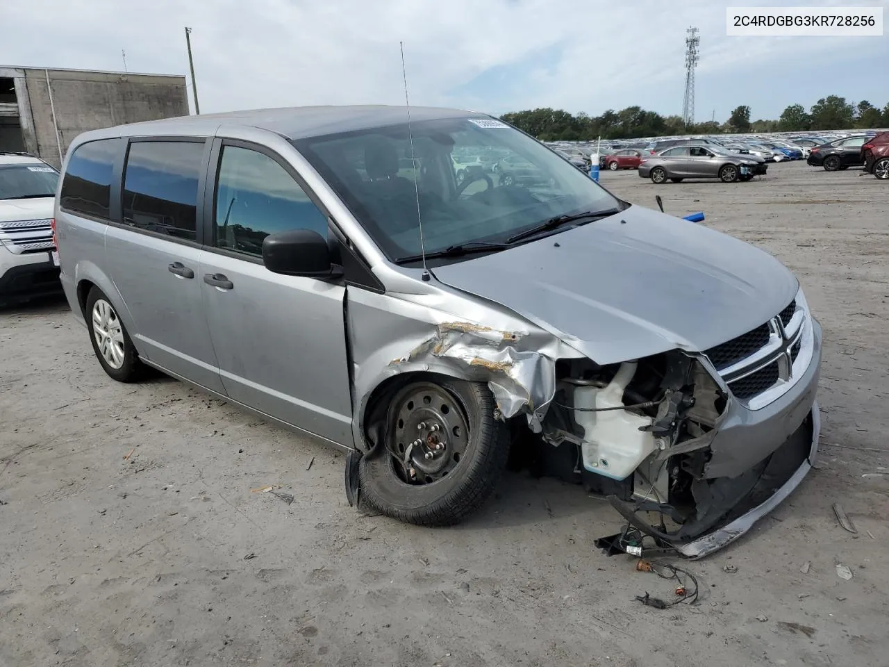 2019 Dodge Grand Caravan Se VIN: 2C4RDGBG3KR728256 Lot: 75366954