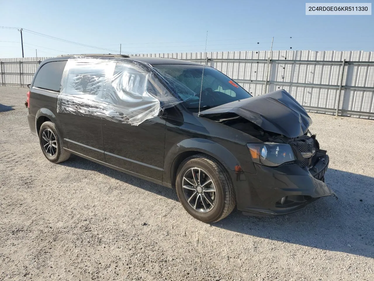 2019 Dodge Grand Caravan Gt VIN: 2C4RDGEG6KR511330 Lot: 75504974