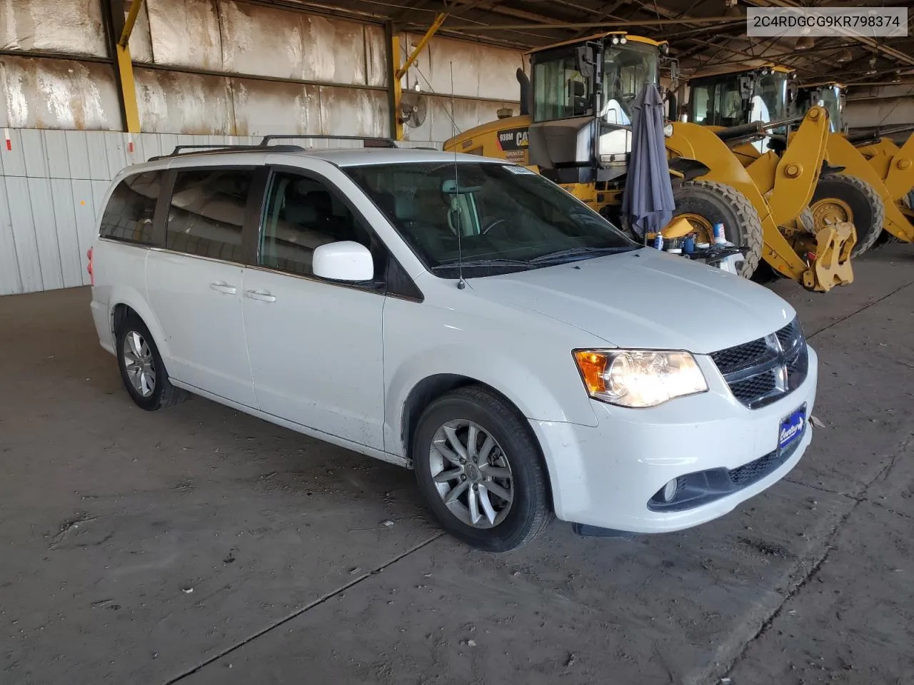 2019 Dodge Grand Caravan Sxt VIN: 2C4RDGCG9KR798374 Lot: 75522874