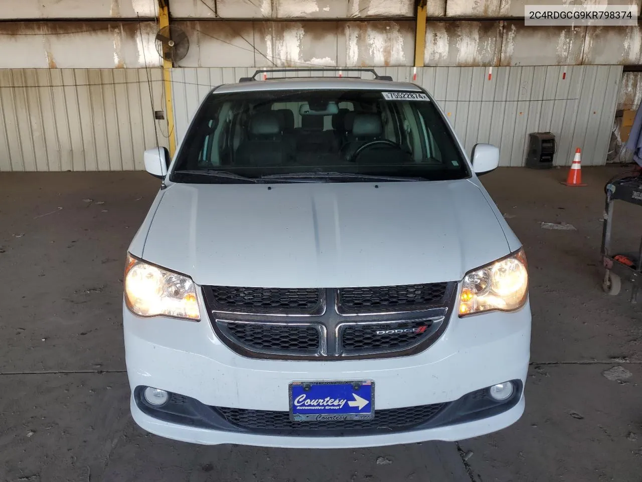 2019 Dodge Grand Caravan Sxt VIN: 2C4RDGCG9KR798374 Lot: 75522874